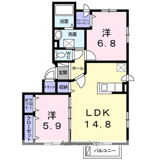 Amy Ⅴ【4階】の間取り